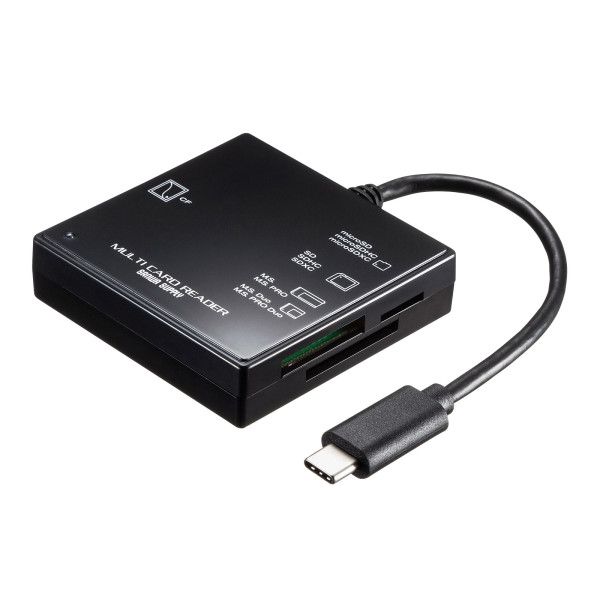 【ADR-3TCML40BKN】サンワサプライ　USB3.1 Type-C マルチカードリーダー
