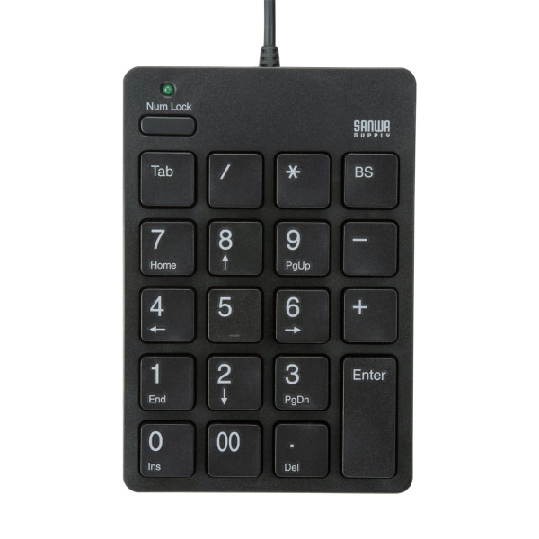【NT-18UBK】サンワサプライ　USBテンキーアイソレーションタイプ