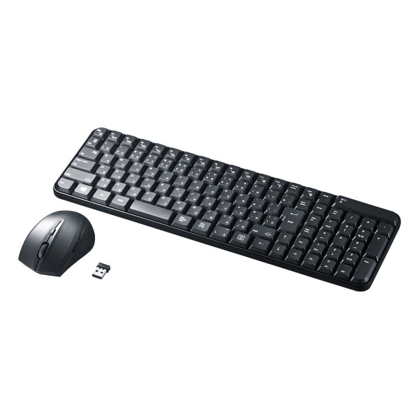 【SKB-WL25SETBK】サンワサプライ　マウス付きワイヤレスキーボード