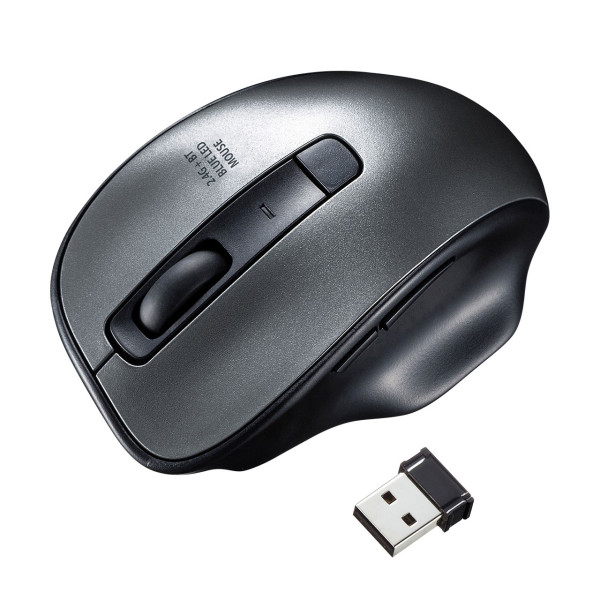 【MA-WBTBL135GM】サンワサプライ　ワイヤレスブルーLEDコンボマウス