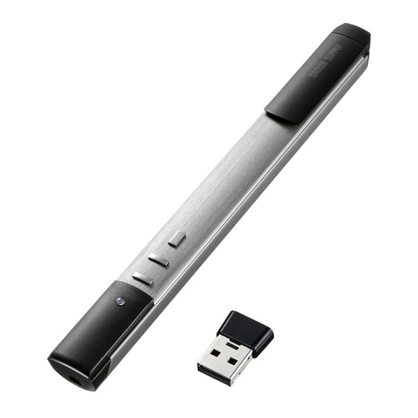 【LP-RFG112S】サンワサプライ　2.4G＆Bluetoothグリーンパワーポインター