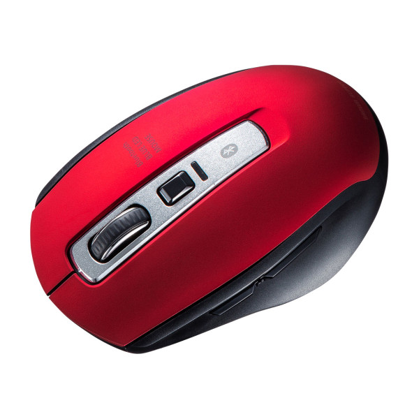【MA-BTBL162R】サンワサプライ　Bluetooth 5.0 ブルーLEDマウス
