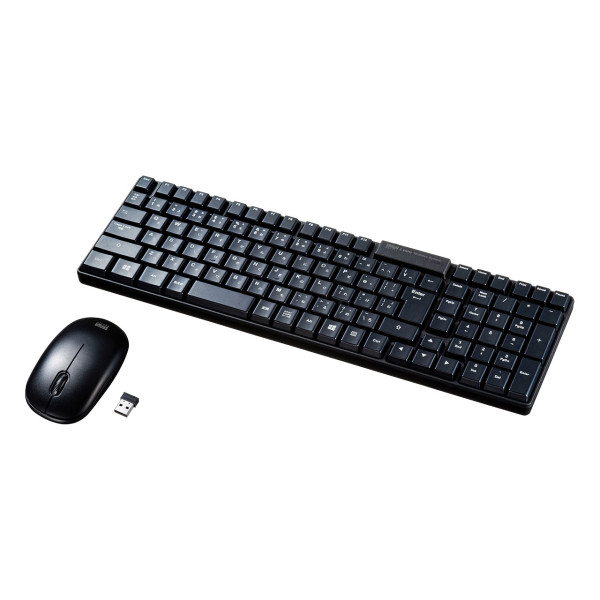 【SKB-WL34SETBK】サンワサプライ　マウス付きワイヤレスキーボード
