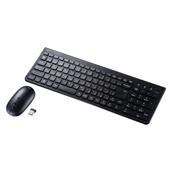 【SKB-WL31SETBK】サンワサプライ　マウス付きワイヤレスキーボード