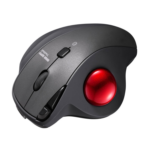 【MA-BTTB186BK】サンワサプライ　Bluetoothトラックボール（静音・5ボタン・親指操作タイプ）