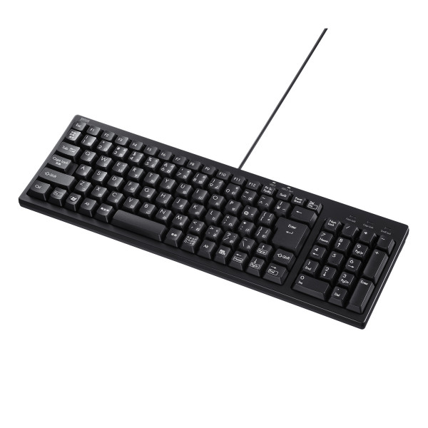 【SKB-KG2UH3BK】サンワサプライ　USBハブ付コンパクトキーボード