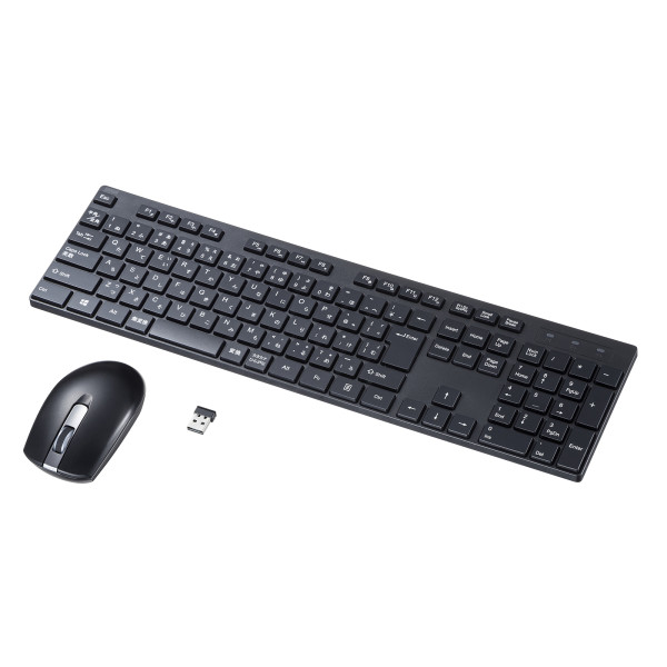 【SKB-WL39SETBK】サンワサプライ　静音マウス付ワイヤレスキーボード
