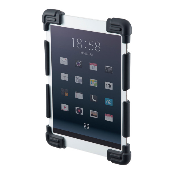 【PDA-TABH4BK】サンワサプライ　耐衝撃シリコンケース（8.9～11.6インチ）
