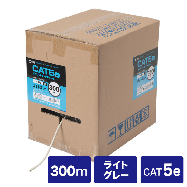 【KB-T5-CB300N】サンワサプライ　カテゴリ5ｅUTP単線ケーブルのみ