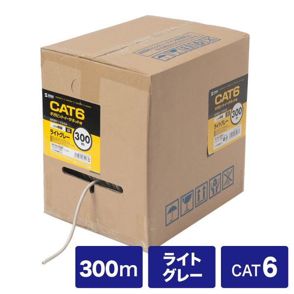 【KB-T6L-CB300N】サンワサプライ　カテゴリ6UTP単線ケーブルのみ