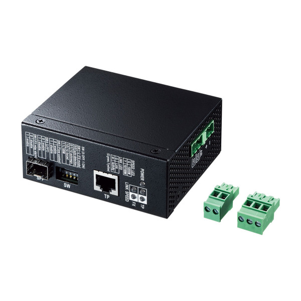 【LAN-NGC240】サンワサプライ　産業用光メディアコンバータ