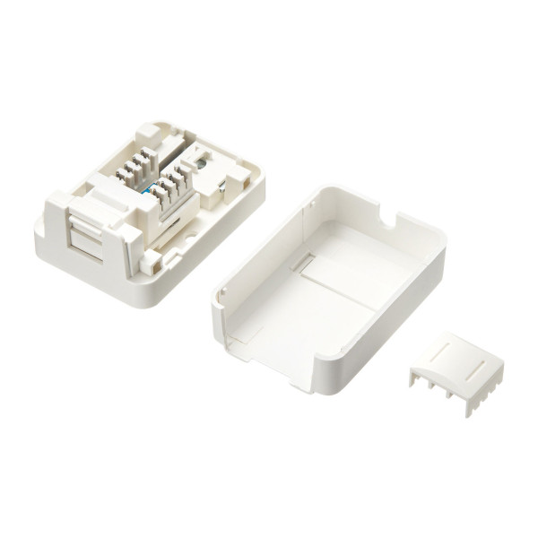 【LA-RZ6A-1】サンワサプライ　カテゴリ6Aローゼットキット（マグネット付き）