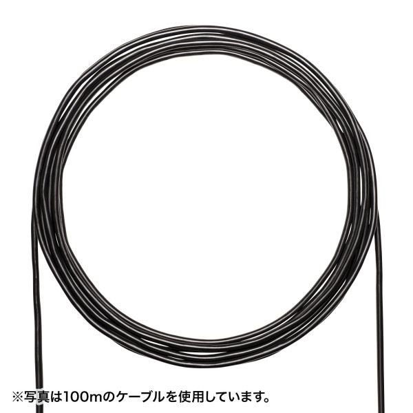 【KB-T6AAD-CB300BKN】サンワサプライ　カテゴリ6A屋外用LANケーブルのみ