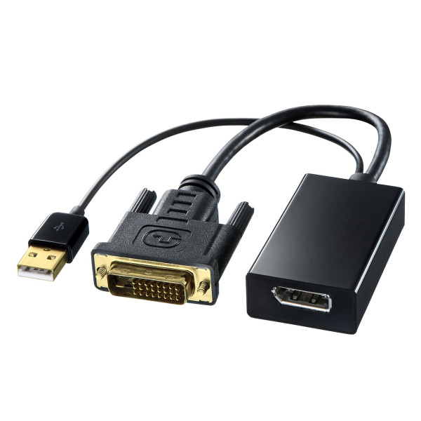 【AD-DPFDV01】サンワサプライ　DVI-DisplayPort変換アダプタ