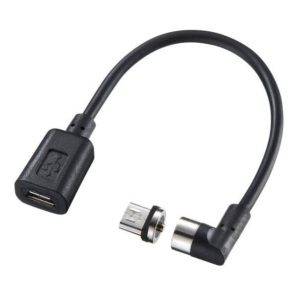 【AD-MMG01】サンワサプライ　Magnet脱着式microUSB変換アダプタケーブル