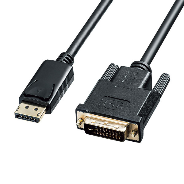 【KC-DPDVA10】サンワサプライ　DisplayPort-DVI変換ケーブル　1m