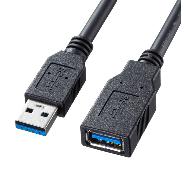 【KU30-EN05K】サンワサプライ　USB3.0延長ケーブル0.5m