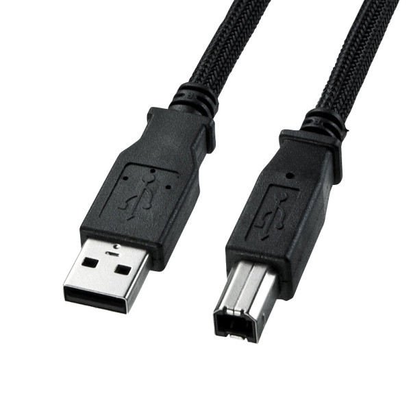 【KU20-NM30K2】サンワサプライ　ナイロンメッシュUSB2.0ケーブル