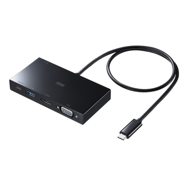 【AD-ALCMHV2BK】サンワサプライ　USB Type-Cマルチ変換アダプタ