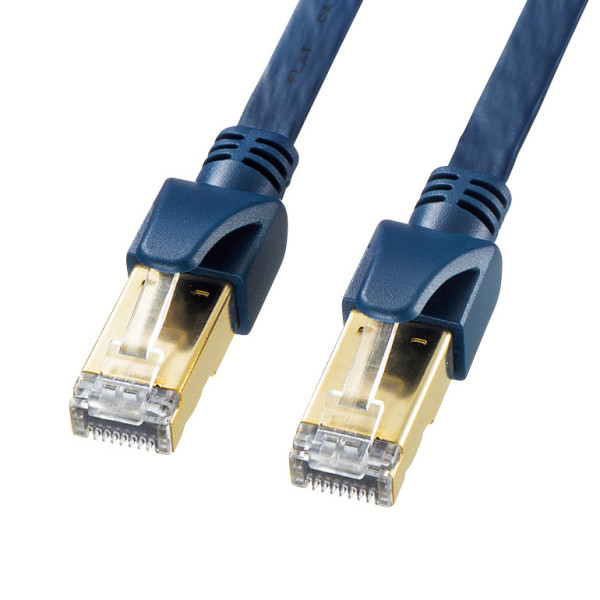 【KB-HFL6A-03NV】サンワサプライ　カテゴリ6Aハンダ産業用フラットLANケーブル