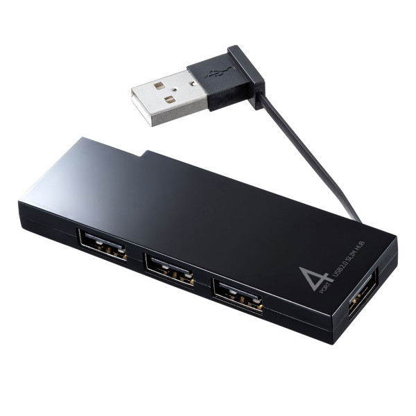 【USB-2H416BK】サンワサプライ　USB2.0ハブ(4ポート・ブラック）