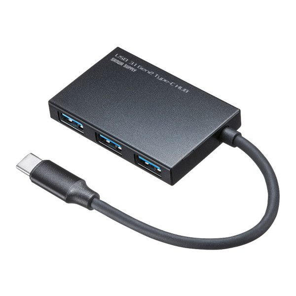 【USB-3TCH18BK】サンワサプライ　USB3.1 Gen2対応 Type-Cハブ