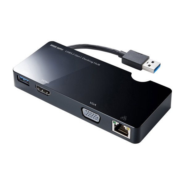 【USB-3H131BK】サンワサプライ　USB3.2 Gen1モバイル ドッキングステーション