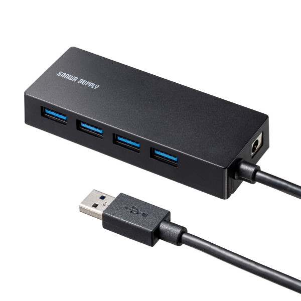【USB-3HTV433BK】サンワサプライ　HDD接続対応 USB3.2 Gen1 4ポートハブ