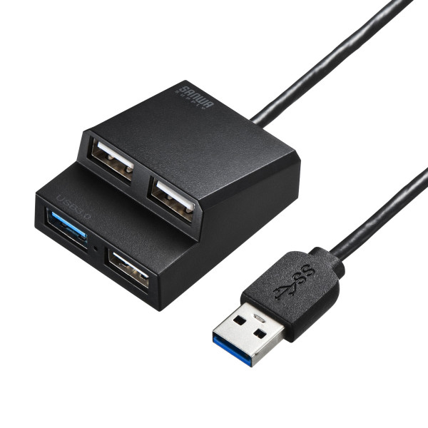 【USB-3H413BKN】サンワサプライ　USB3.2Gen1+USB2.0コンボハブ