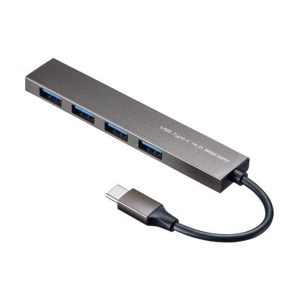 【USB-3TCH25SN】サンワサプライ　USB Type-C 4ポートスリムハブ