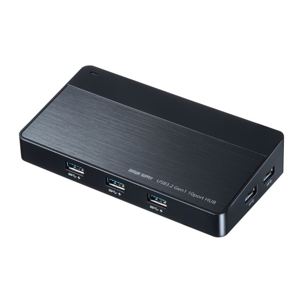 【USB-3H1006BK】サンワサプライ　USB3.2Gen1 10ポートハブ
