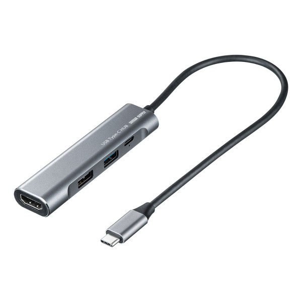 【USB-3TCH37GM】サンワサプライ　HDMIポート付 USB Type-Cハブ
