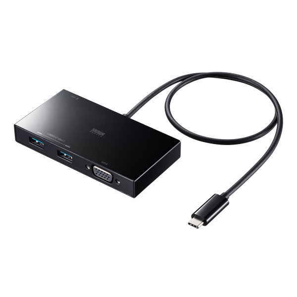 【USB-3TCV1BK】サンワサプライ　VGA付USB Type-Cハブ