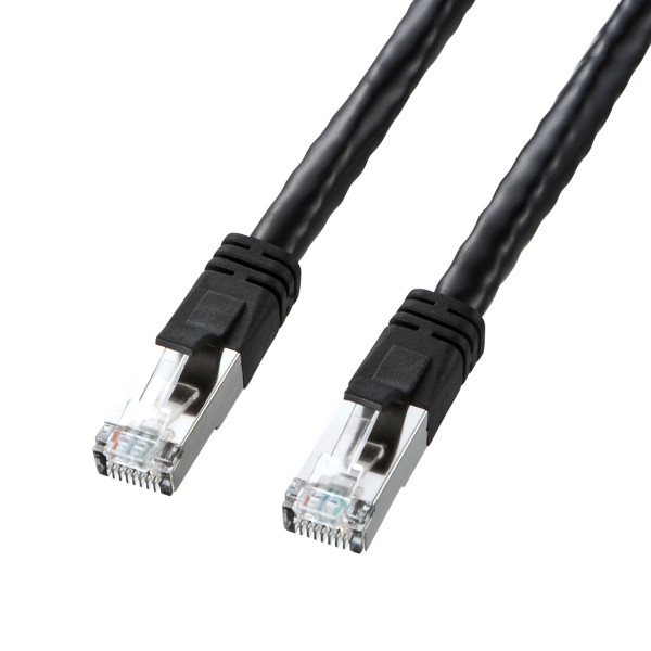 【KB-T6POE-15BK】サンワサプライ　PoECAT6LANケーブル（15m)
