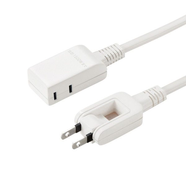 【TAP-M602W】サンワサプライ　マイクロタップ　2個口　0.2m　ホワイト