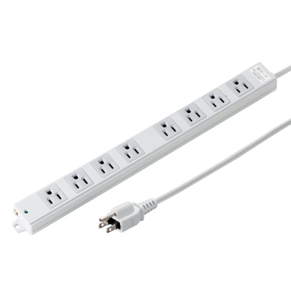【TAP-K8NSP-3】サンワサプライ　工事物件雷ガードタップ（3P・マグネット付・8個口・3m）