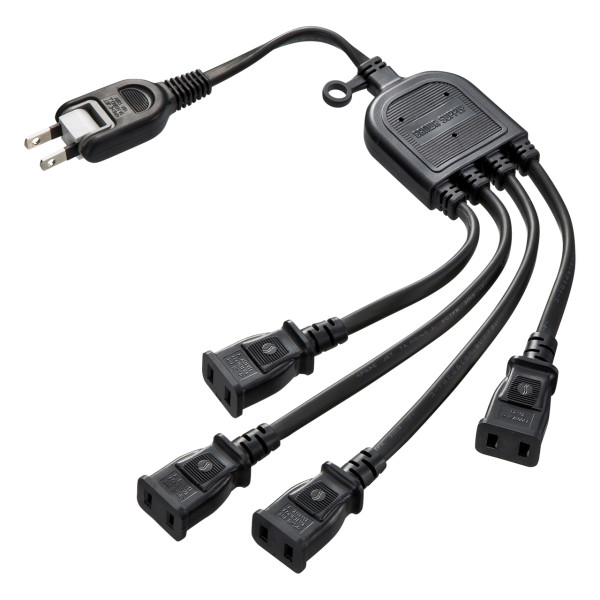 【TAP-EX4BKN】サンワサプライ　ACアダプタ専用電源延長コード