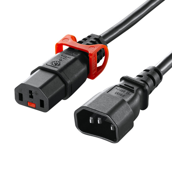 【APW15-C14C13LP-20】サンワサプライ　抜け防止ロック式電源コードロックプラス（2m）