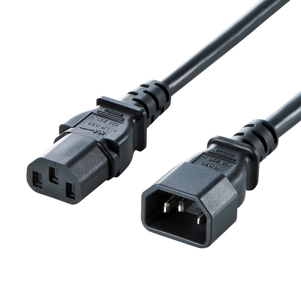 【APW12-C14C13250-50】サンワサプライ　電源コード12A250V（5m）