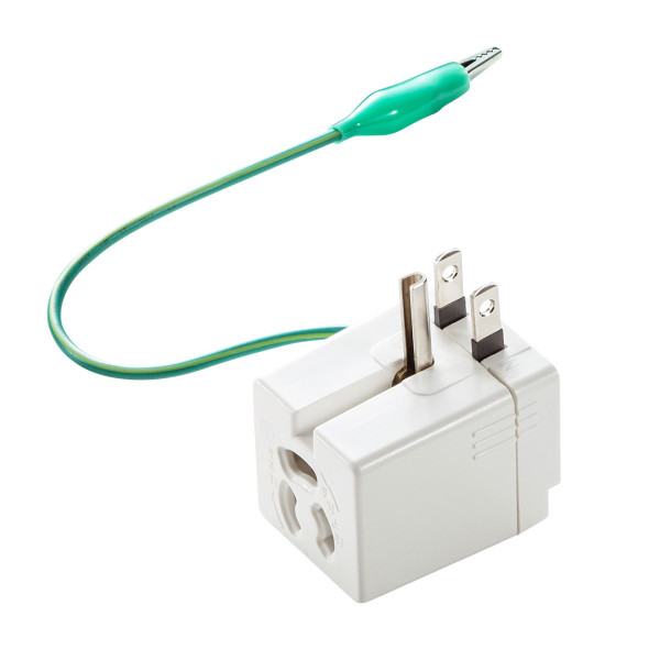 【TAP-AD9W】サンワサプライ　温度ヒューズ内蔵アダプタ