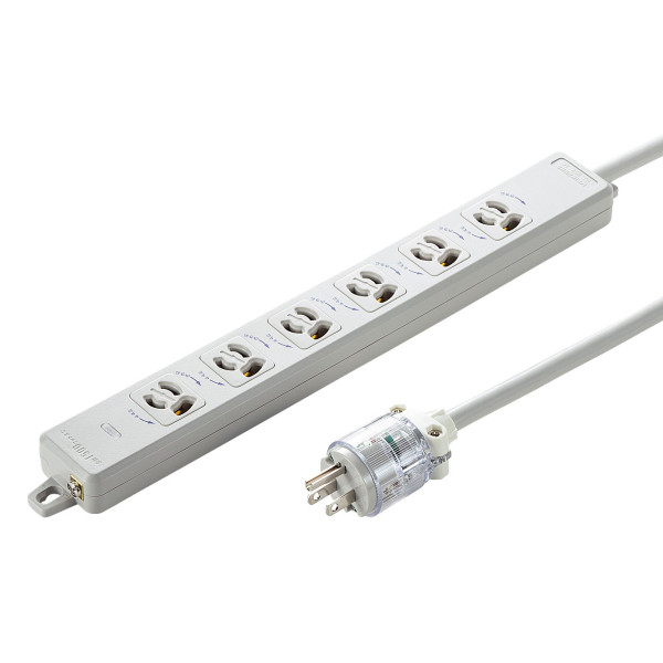 【TAP-HPM6-3W】サンワサプライ　医用接地プラグ付き電源タップ