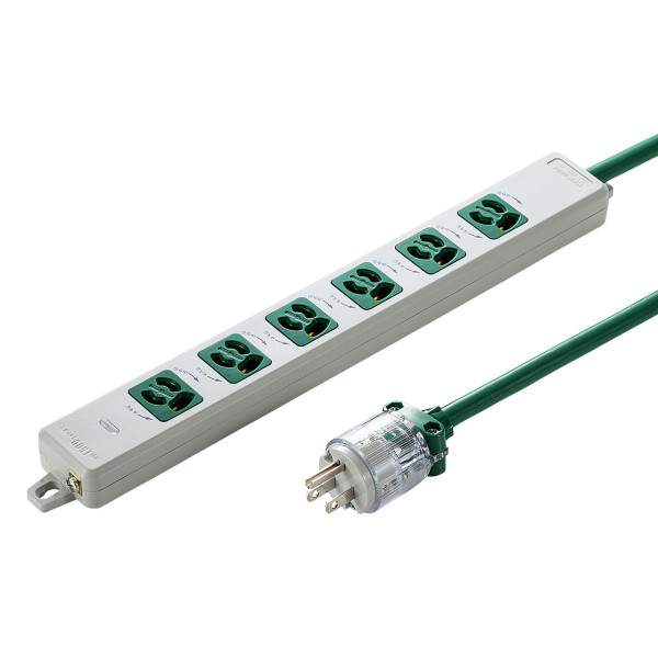 【TAP-HPM6-3G】サンワサプライ　医用接地プラグ付き電源タップ