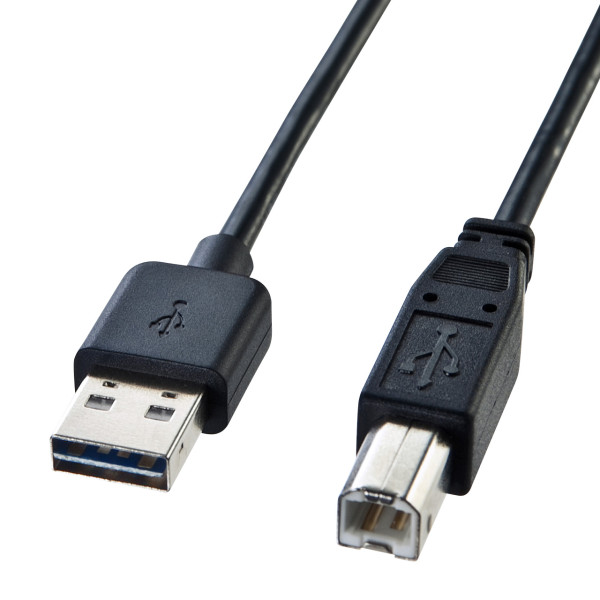 【KU-R2】サンワサプライ　両面挿せるUSBケーブル(A-B標準）