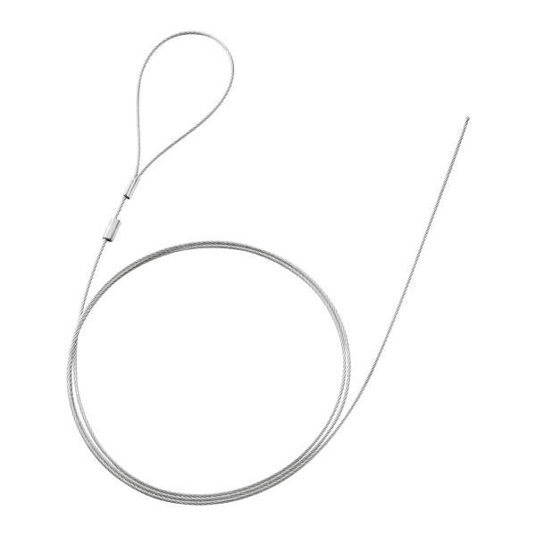【SLE-13W】サンワサプライ　eセキュリティ（1.0M1.5mm片側かしめなし）