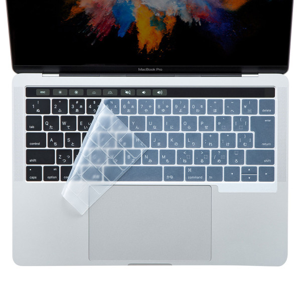 【FA-SMACBP1T】サンワサプライ　ノート用シリコンキーボードカバー(MacbookProTouchBar搭載モデル用)
