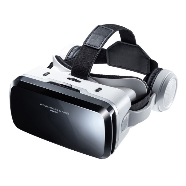 【MED-VRG6】サンワサプライ　Bluetoothコントローラー内蔵VRゴーグル（ヘッドホン付き）