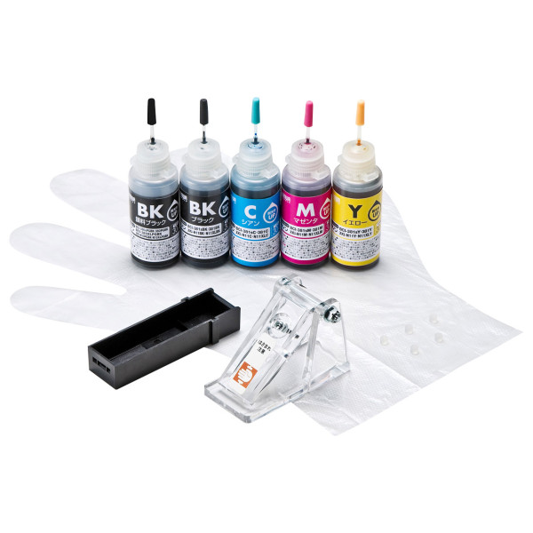 【INK-C380S30S5】サンワサプライ　詰め替えインク　BCI-380/XKI-N10PGBK・381/N11BK・C・M・Y用