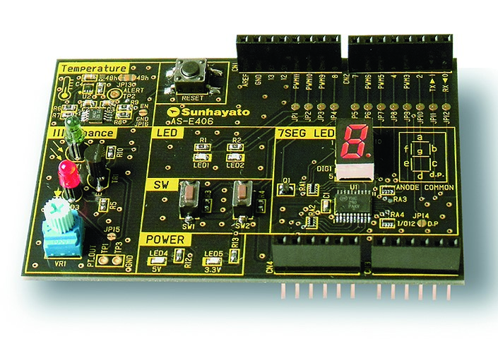【AS-E406】サンハヤト Arduino用シールド基板 学習用シールド