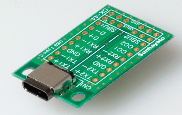 【CK-44】サンハヤト USB用変換基板（USB　Type-C／メス）