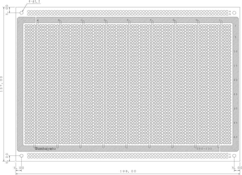 【CPU-132】サンハヤト ユニバーサル基板・基板用機材